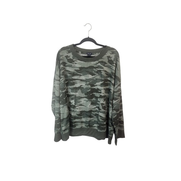 Splendid Other - Splendid Olive Camo Print Lounge Set 3X Pullover Sweatshirt and Joggers